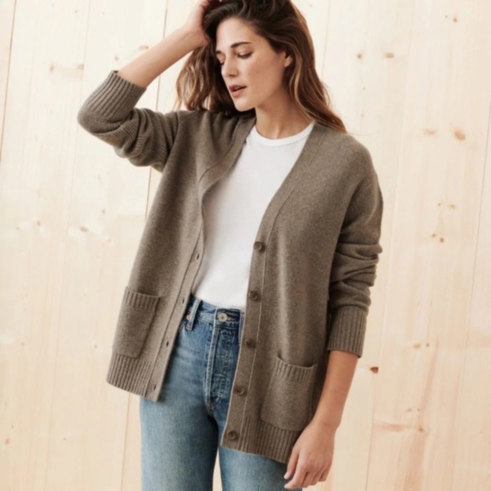 Jenni Kayne Everyday Cardigan in Taupe